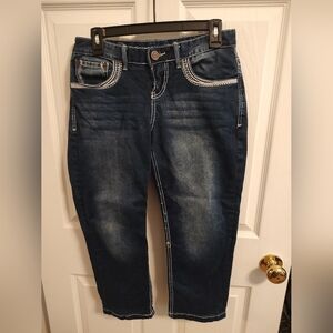 Stylish Blue Jean Capris for Women